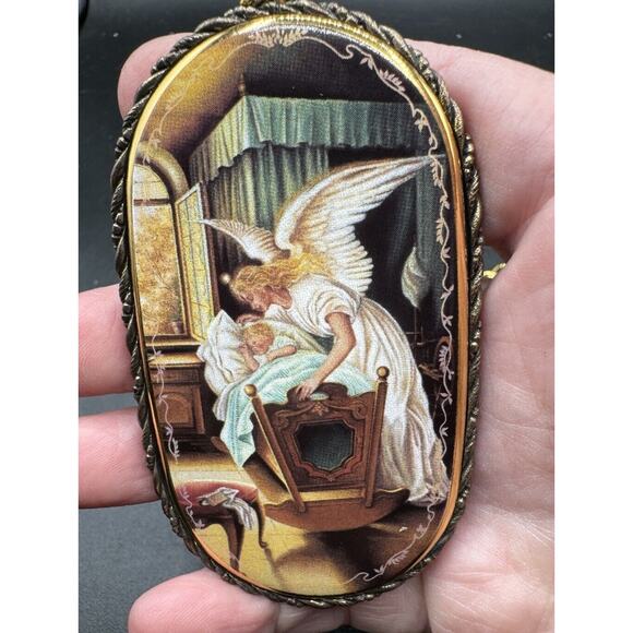 Bradford Ed Christmas Guardian Angel Ornament Set Someone to Watch Over Me -S1G - Picture 7 of 8